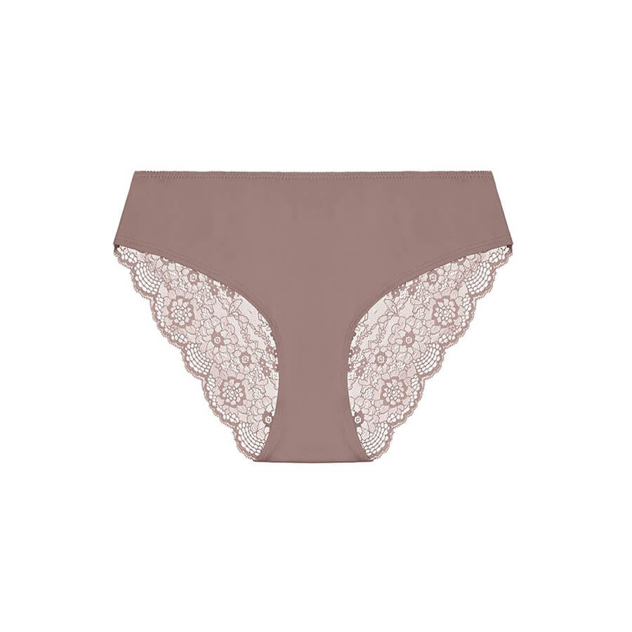 Peony Lace Bum Bikini Brief - Starlight