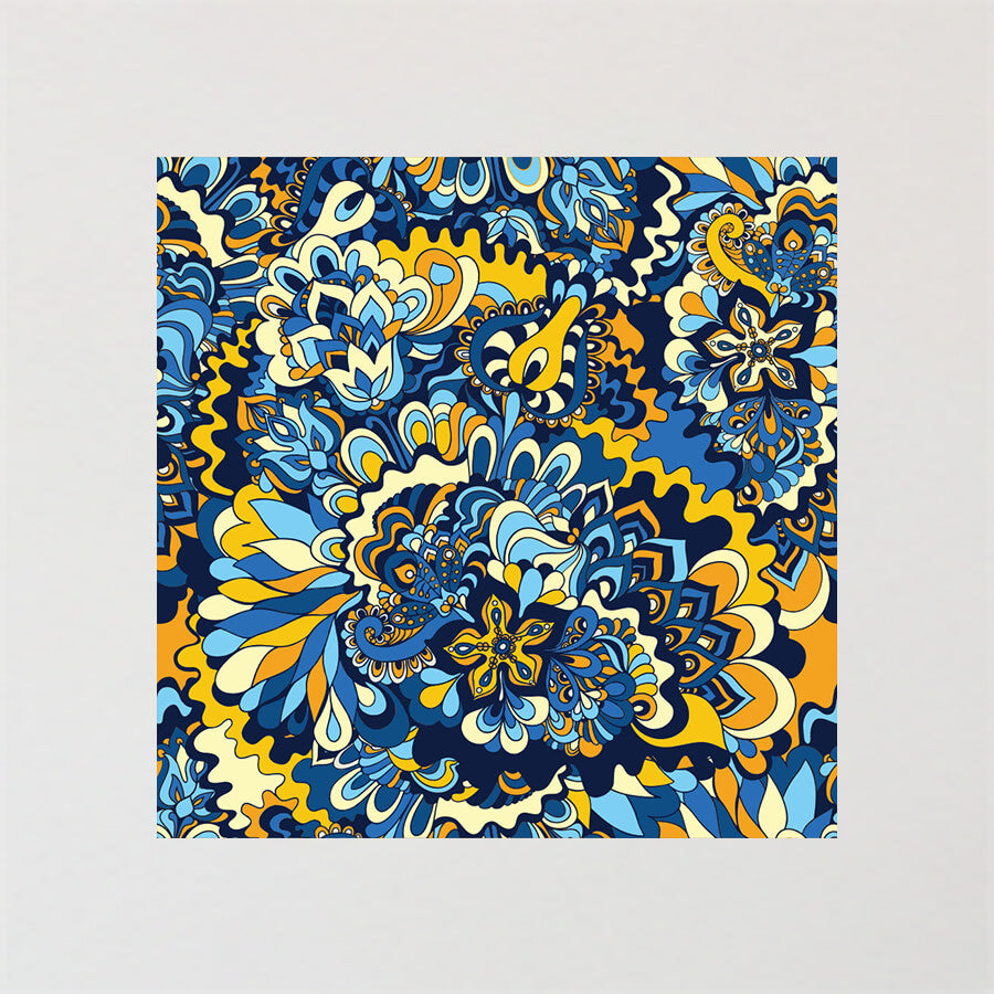 Print Full Cup Bra - Midnight Paisley