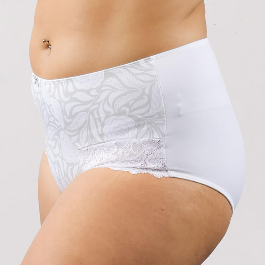 Signature Print Full Brief - White Ice Rose