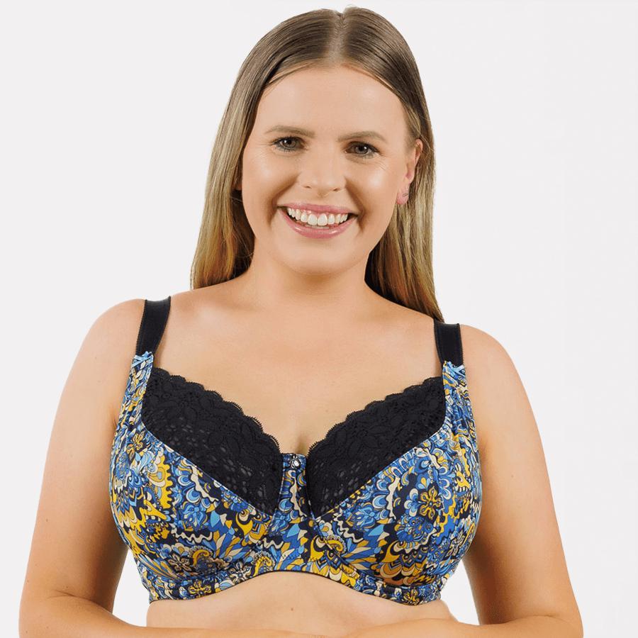 Print Full Cup Bra - Midnight Paisley