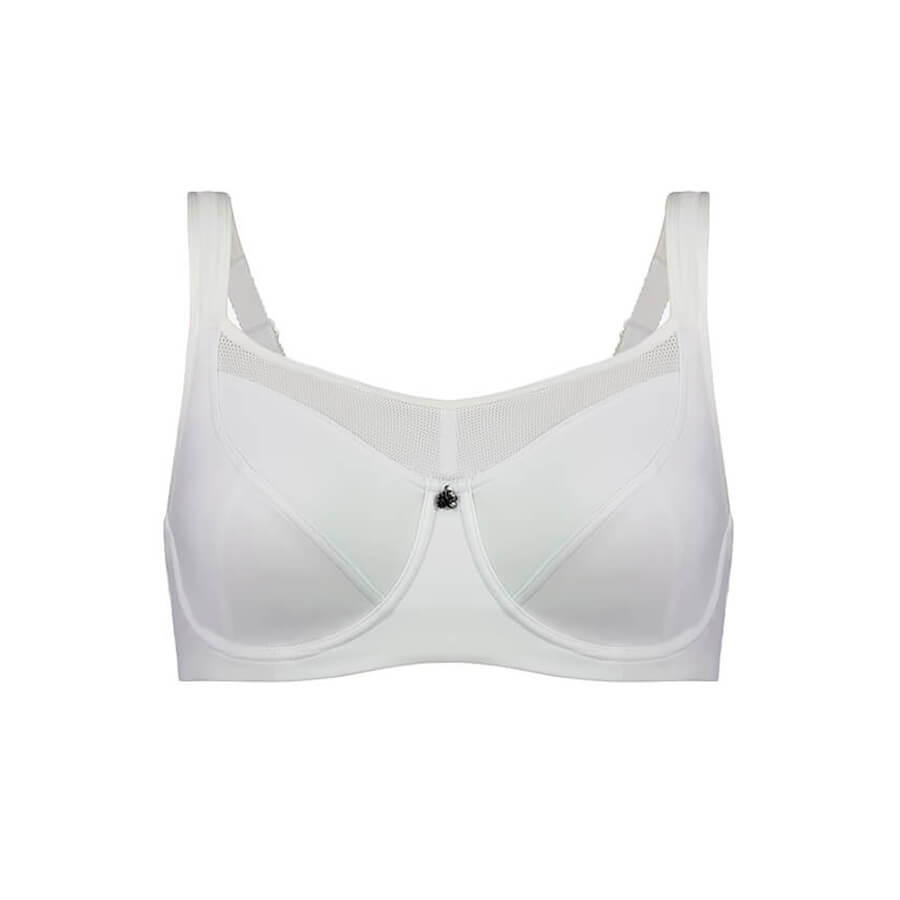 Model wearing Active Bra - White Side